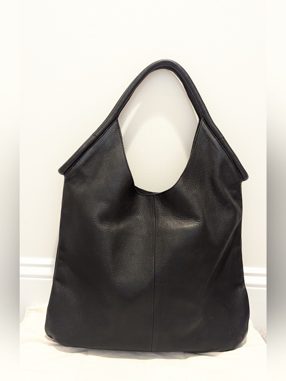 Black Leather Hobo Tote Bag - Anthropologie